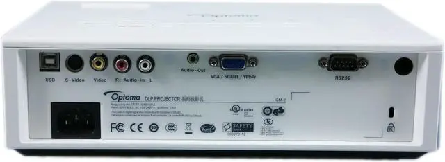 Alt view image 2 of 6 - Optoma TX735 DLP Projector 2600 Lumens HDMI Adapter HD 1080i w/Accessories