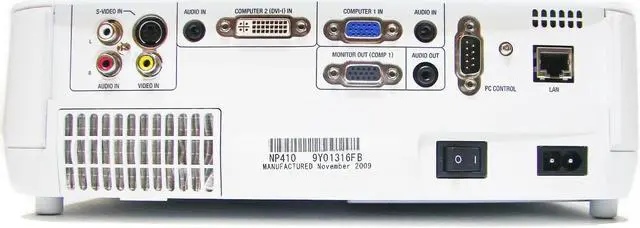 Alt view image 2 of 4 - NEC NP410 3LCD Projector 2600 Lumens HDMI-adapter 1080i w/Remote bundle