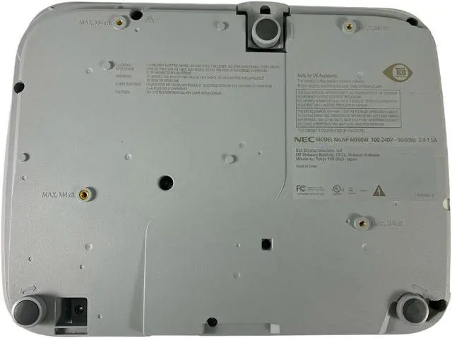 Alt view image 6 of 6 - NEC NP-M300W 3LCD Projector Widescreen 3000 Lumens HD 1080p HDMI Built-In Speakers LAN USB for Multipurpose Use with Accessories Bundle (Power Cable, HDMI Cable, Remote)