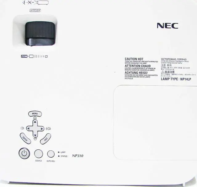 Alt view image 3 of 4 - NEC NP310 3LCD Projector 2200 ANSI HD 1080i HDMI-adapter w/Remote TeKswamp