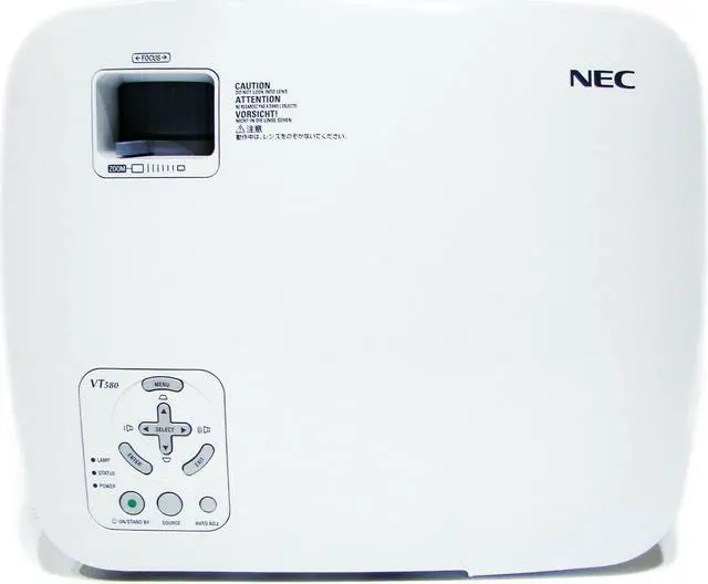 Alt view image 3 of 4 - NEC VT580 3LCD Projector Portable HDMI-adapter HD 1080i Remote TeKswamp