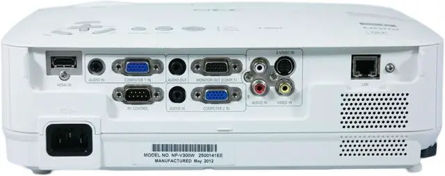 Alt view image 2 of 4 - NEC V300W DLP WXGA Projector 3000 ANSI 2K 1080i HD PC 3D Ready HDMI with Accessories