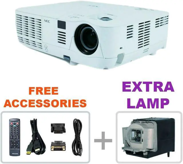 Main image of NEC NP-V260X DLP Projector V260X 2600 ANSI with Accessories + EXTRA LAMP