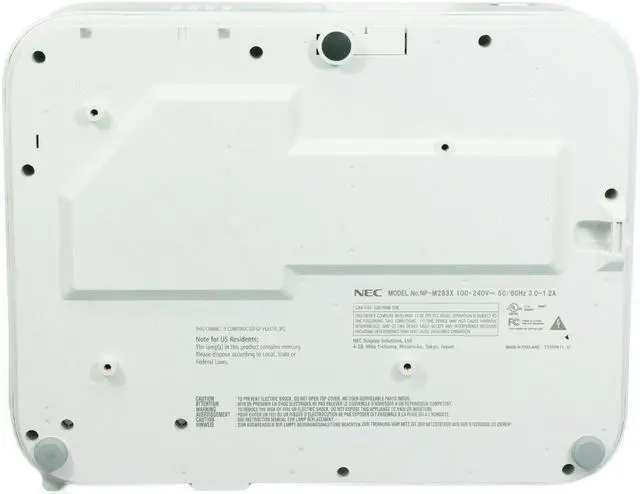Alt view image 4 of 4 - NEC M283X DLP Projector 2800 Lumens Professional HD 1080p HDMI 3D w/Remote