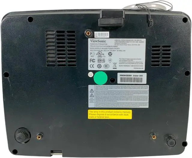 Alt view image 4 of 4 - ViewSonic PJD6221 DLP Projector 2700 Lumens HDMI-Adapter HD 1080p Accessories