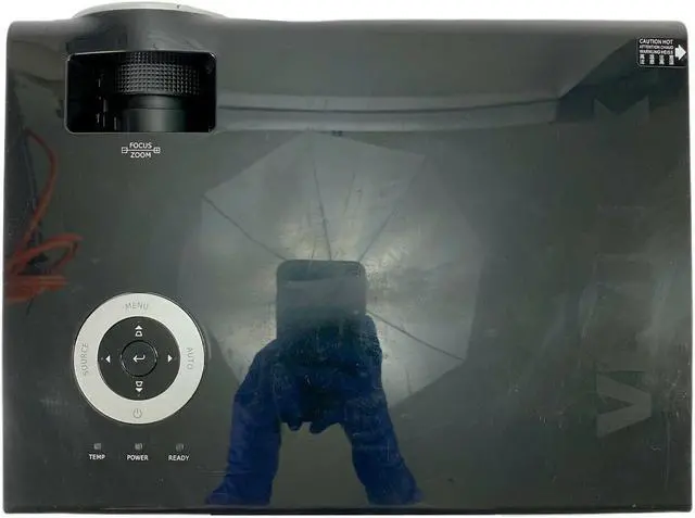 Alt view image 6 of 7 - ViviTek D837 DLP Portable Projector Multipurpose 3200 ANSI 1024x768 Built-in Speakers Ceiling Projection Thunderbolt Mini DP Remote Bundle w/Power Cord