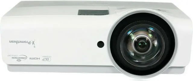 Alt view image 2 of 5 - Promethean PRM-45A DLP Projector Short-Throw Cinema 3600 Lumens - Thunderbolt Mini DP Bundle