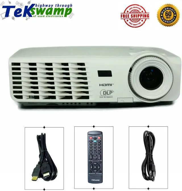Main image of Vivitek D519 DLP Projector Cinema Portable 3000 ANSI 1080i HDMI w/Remote