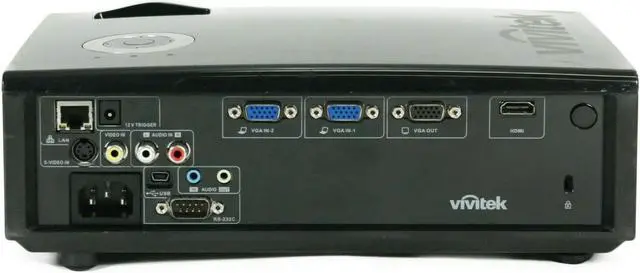 Alt view image 2 of 6 - ViviTek D837 DLP Projector 3200 Lumens - New MacBook iOS USB-C Compatible for Multipurpose Use with Accessories