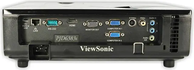Alt view image 2 of 3 - ViewSonic PJD6383s DLP Projector Short-Throw 3000 ANSI HD HDMI With Accessories