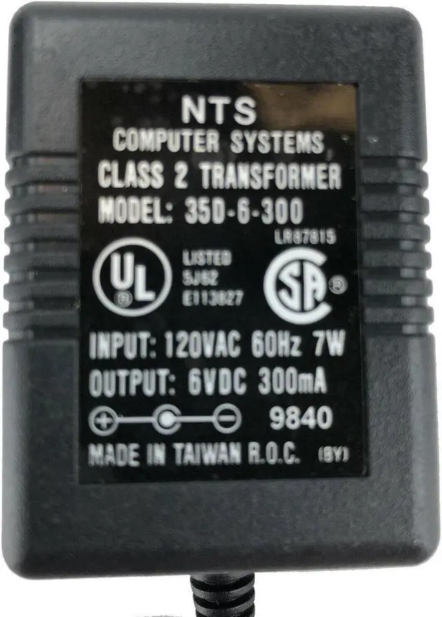 Alt view image 3 of 3 - NEW Genuine NTS 35D-6-300 AC/DC Adapter 6V 300mA 7W