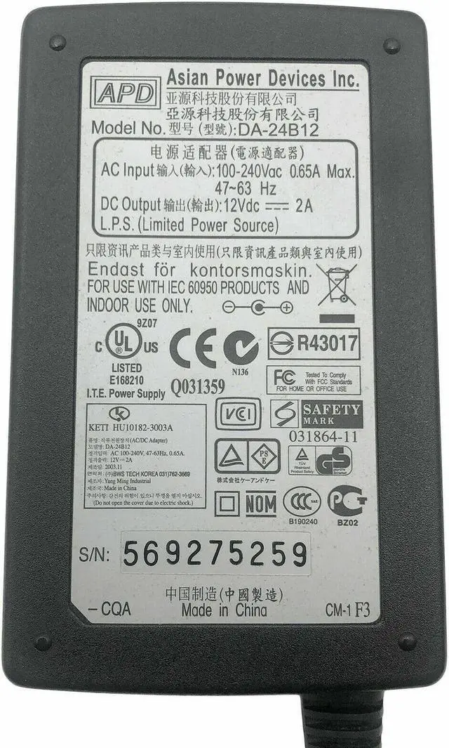 Alt view image 3 of 3 - Genuine APD AC Adapter for Seagate ST305004EXD101-RK ST305004EXA101-RK OEM