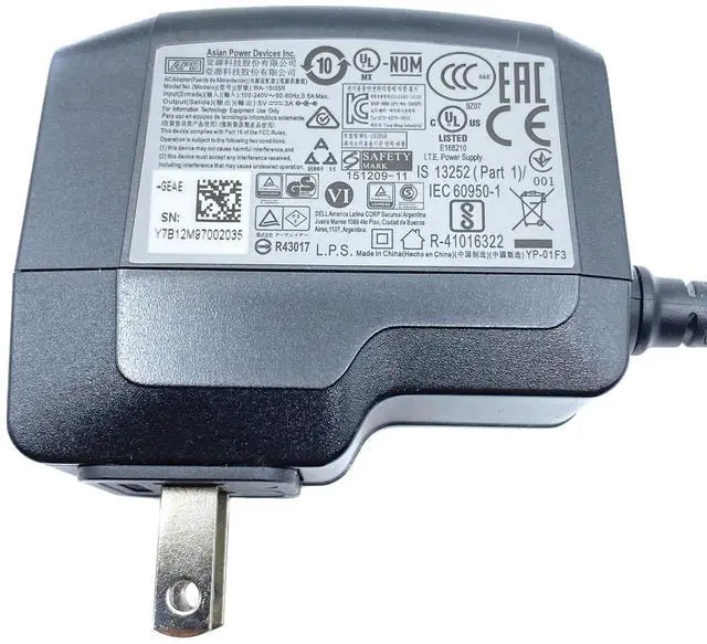 Alt view image 2 of 6 - Original APD WA-15G05FU AC Adapter 5V 3A 15W Power Supply Charger Plug In