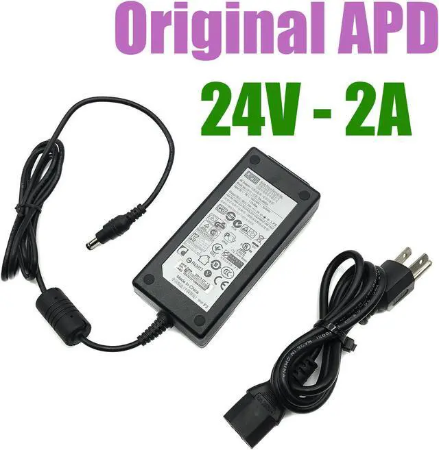 Main image of Original APD DA-48M24 AC Power Supply Adapter 24V 2A 48W OEM w/PC