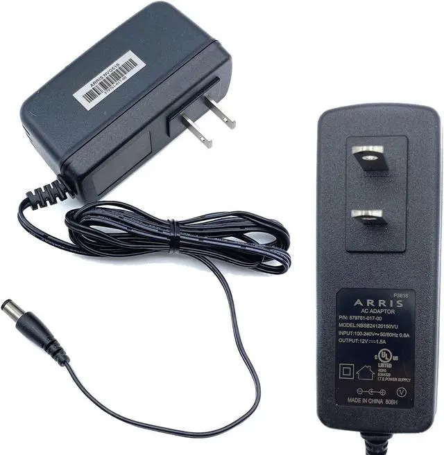 Alt view image 5 of 7 - New Genuine Arris NBSB24120150VU AC Adapter 12V 1.5A 18W Power Supply 5.5x2.1mm