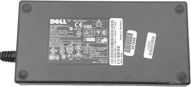 Alt view image 2 of 4 - Genuine Dell ADP-150BB B AC/DC Adapter Power Supply 3R160 DA-1 Series w/Cord