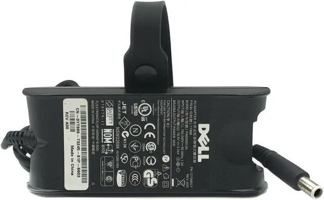 Alt view image 4 of 4 - Genuine Dell LA65NS0-00 YR733 F7970 65W Laptop AC Adapter Power Charger W/Cord