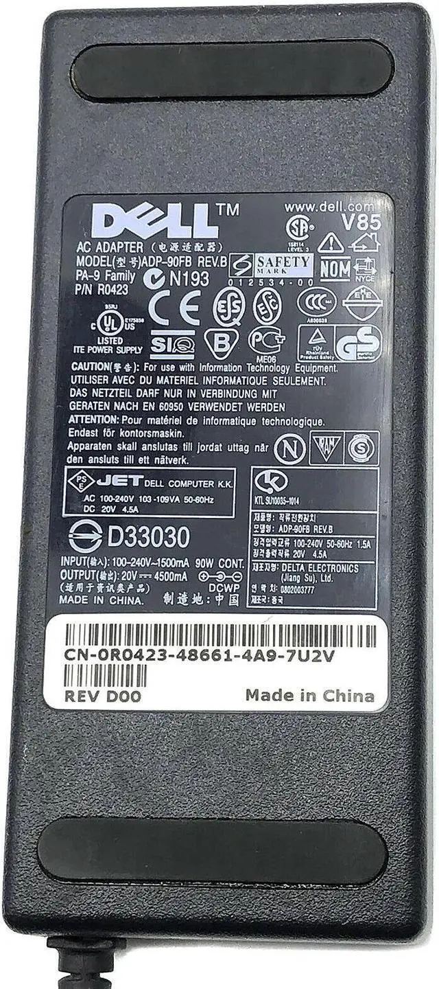 Alt view image 2 of 5 - Genuine Dell ADP-90FB AC Adapter R0423 LCD Monitors For 2001FP 20 OEM W/P.Cord