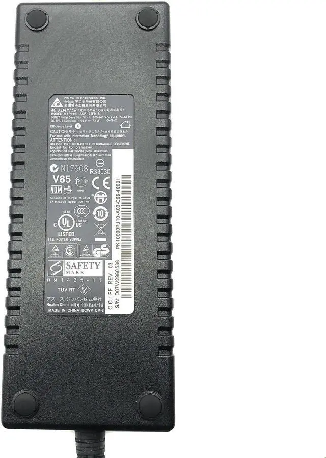 Alt view image 2 of 5 - Original AC Adapter 135W Delta ADP-135FB B 19V 7.1A Charger W/Cord