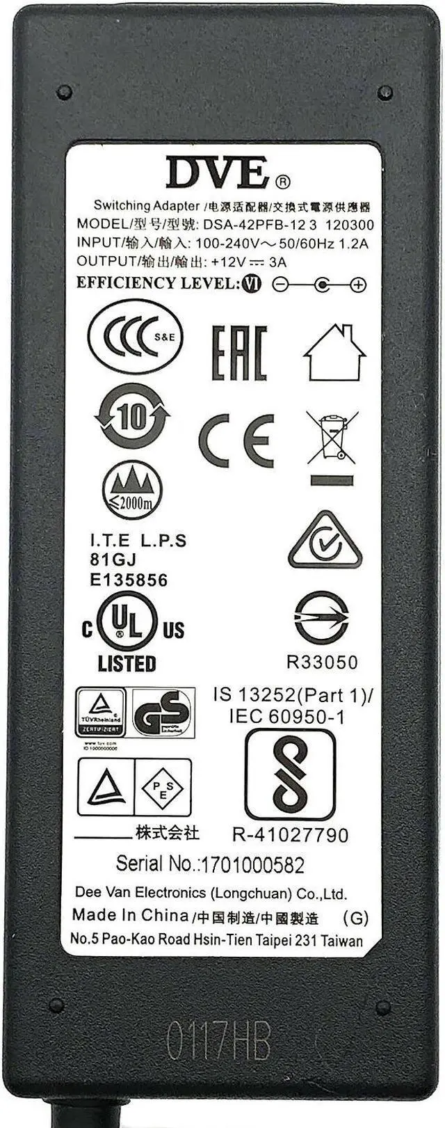 Alt view image 2 of 4 - Genuine DVE AC Adapter For Sony D-VE7000S DVD Walkman Player Charger With Cord