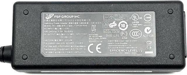 Alt view image 5 of 5 - Genuine FSP 9NA0361621 AC/DC Power Supply Switching Adapter 12V 3A 36W OEM n/PC