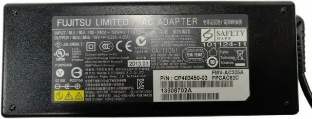 Alt view image 2 of 3 - Genuine Laptop Charger 80W Fujitsu Siemens LifeBook E8000 E8010 E8020 E8110 w/PC