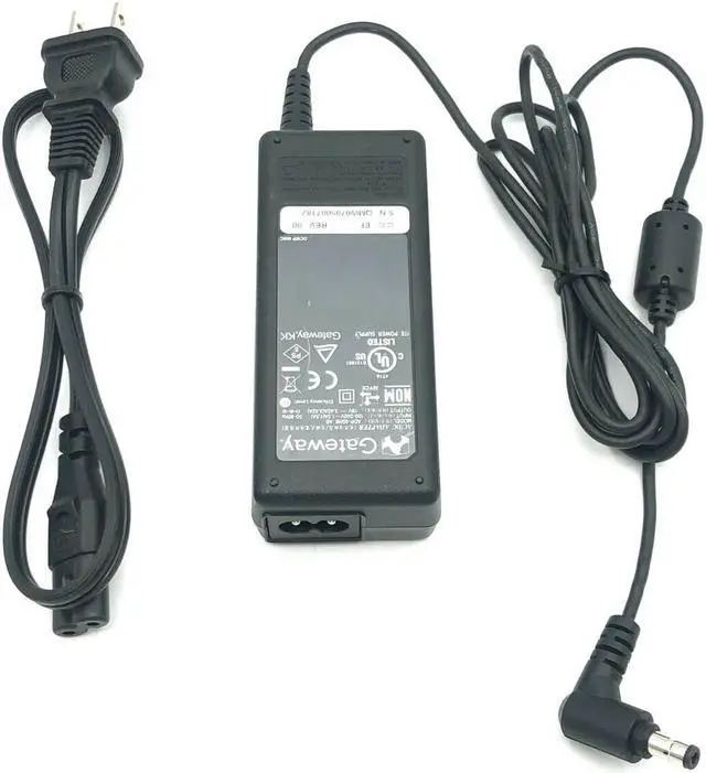 Alt view image 4 of 4 - Genuine AC Adapter Gateway ML6226B MT6823B MT6917B Laptop 65W Charger w/P.Cord