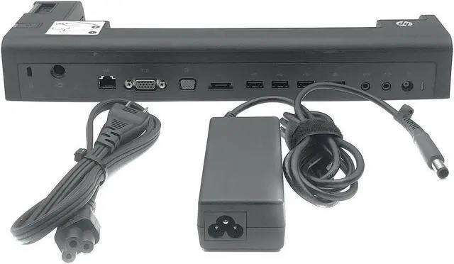 Alt view image 2 of 7 - HP Dock Station HSTNN-C14X 18.5Vdc 3.5A for EliteBook 2540p Laptop w/Adapter