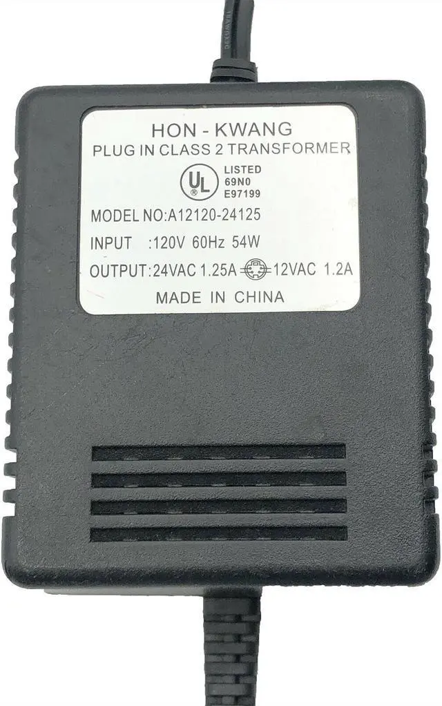 Alt view image 2 of 4 - Genuine HON-KWANG A12120-24125 Plug In Class 2 Transformer Power Supply 24V 54W