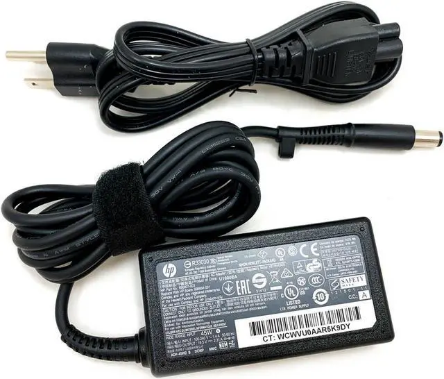 Main image of Genuine HP 45W AC Adapter HSTNN-CA17 608423-002 683509-003 19.5V 2.31A w/Cord