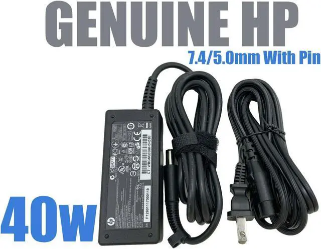 Main image of Genuine HP 40W AC DC Power Adapter 584540-001 693717-001 19.5V 2.05A w/Cord OEM