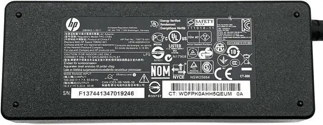 Alt view image 2 of 4 - NEW Genuine HP 65W AC DC Power Adapter for t610 Flexible Thin Client w/Cord OEM