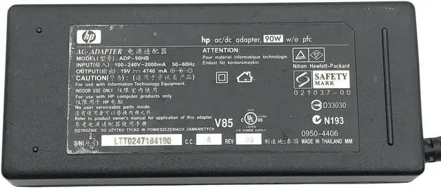 Alt view image 2 of 4 - Genuine AC Adapter 90W HP Pavilion ze4200 ze4300 ze4500 ze4700 ze5000 Laptop +PC