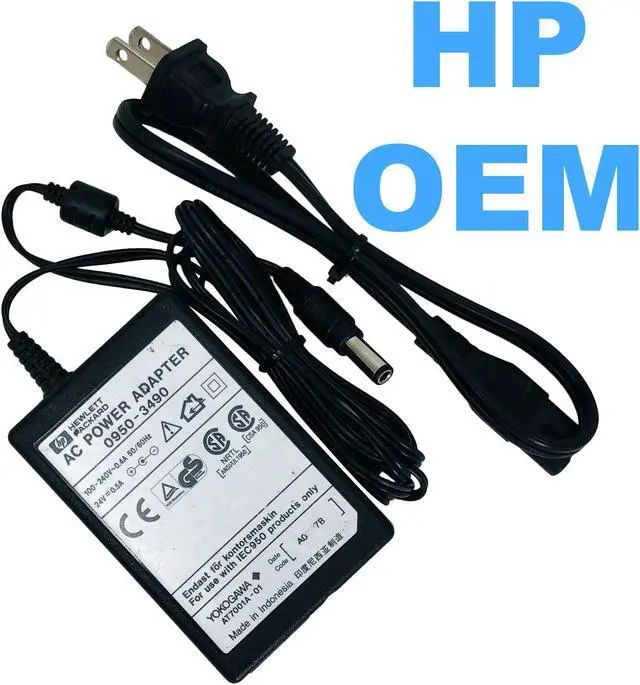 Main image of Genuine HP AC DC Adapter for Apollo Printers P1200 P1220 P2100U P2200 w/Cord OEM