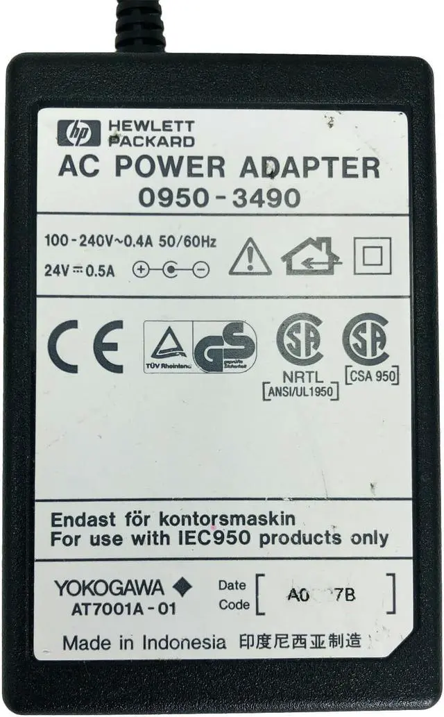 Alt view image 2 of 4 - Genuine HP AC DC Adapter for Apollo Printers P1200 P1220 P2100U P2200 w/Cord OEM