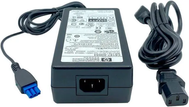 Alt view image 4 of 4 - Genuine HP Adapter 0957-2093 Printer Power Supply 32V 2500mA (2.5A) w/Cord OEM