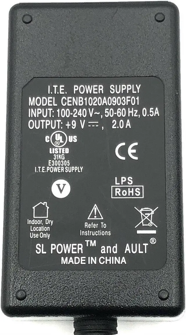Alt view image 4 of 4 - Genuine I.T.E CENB1020A0903F01 Power Supply 18W For CCTV Camera W/P.Cord
