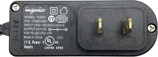 Alt view image 2 of 6 - New Genuine Ingenico 8V 2A Power Supply PSC16A-080 AC Adapter 5.5x2.1mm 153051