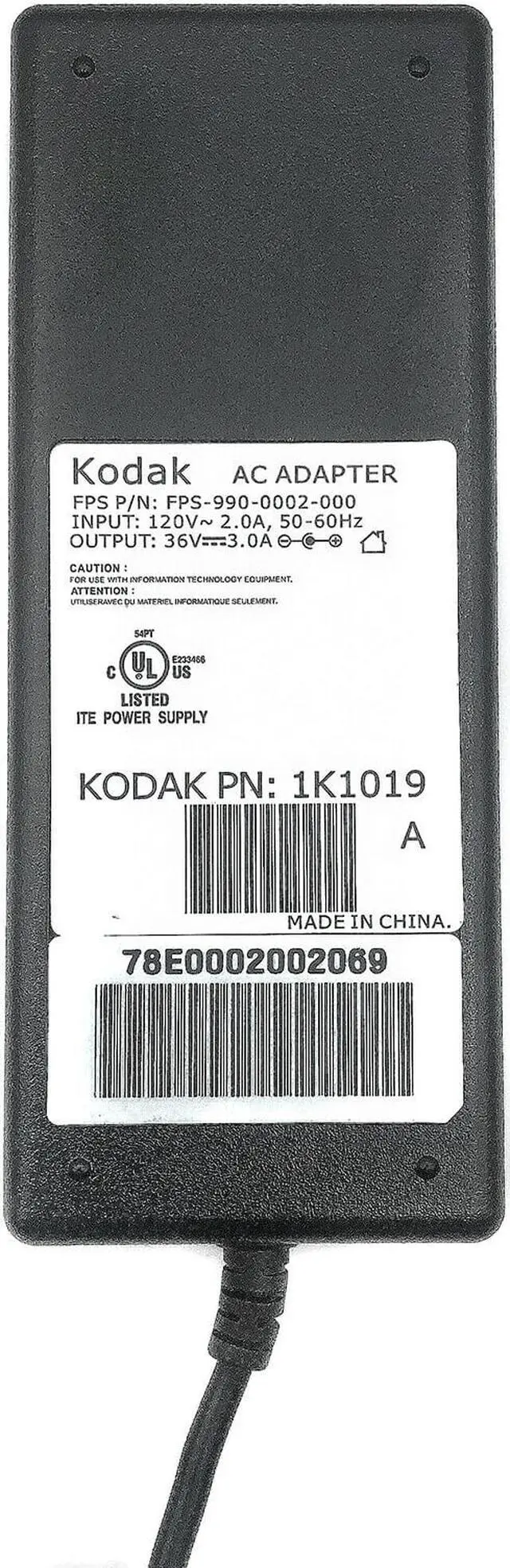 Alt view image 2 of 4 - Genuine Kodak Printer Adapter Power Supply for Printer 5100 5200 5300 5500 w/PC