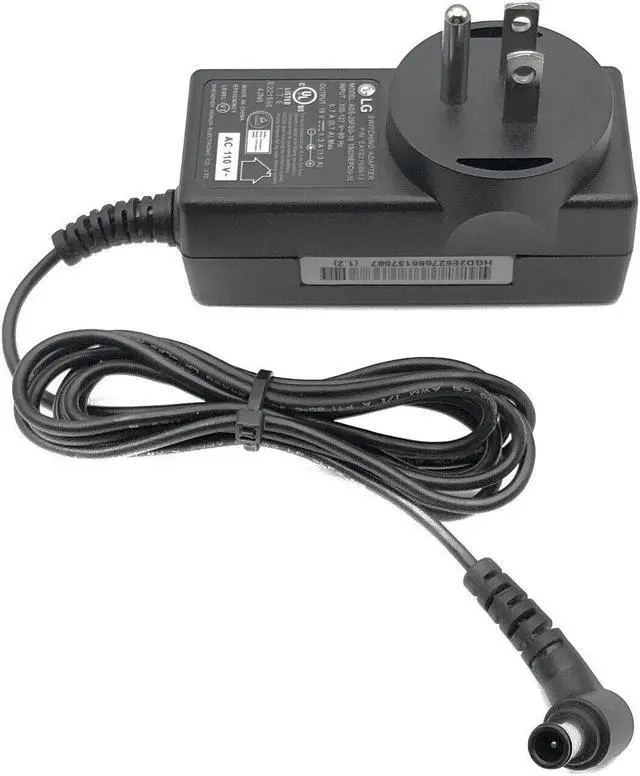 Alt view image 5 of 5 - Genuine LG 19W AC Power Adapter for 24M37A 24M37D 24M37H 24M37HQ 24MC37D Monitor
