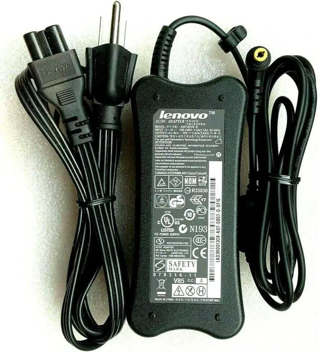 Alt view image 4 of 4 - Original Lenovo AC Adapter 19V 3.42A ADP-65CH 0A37793 41R4326 36001678 w/PC OEM