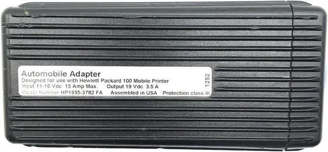 Alt view image 2 of 4 - Genuine Lind DC/DC Automobile Power Adapter for HP 100 Mobile Printer No Cords