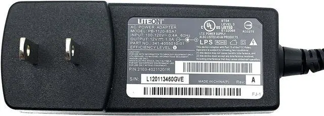 Alt view image 2 of 4 - NEW Genuine Liteon PB-1120-8SA1 AC Power Adapter 12V 1A Power Supply OEM