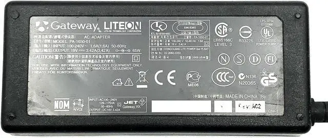 Alt view image 5 of 5 - Genuine Toshiba Satellite Pro M40X M70 U400 A200 AC Adapter Charger W/Cord OEM