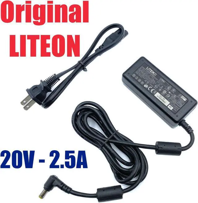 Main image of Genuine Liteon PA-1500-01 AC Adapter 20V 2.5A Power Supply 50W W/Cord OEM