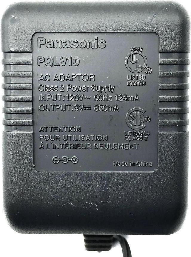 Alt view image 2 of 4 - Genuine Panasonic PQLV10 AC Adapter for Cordless Phone KX-TG2770 KX-TG2770S OEM