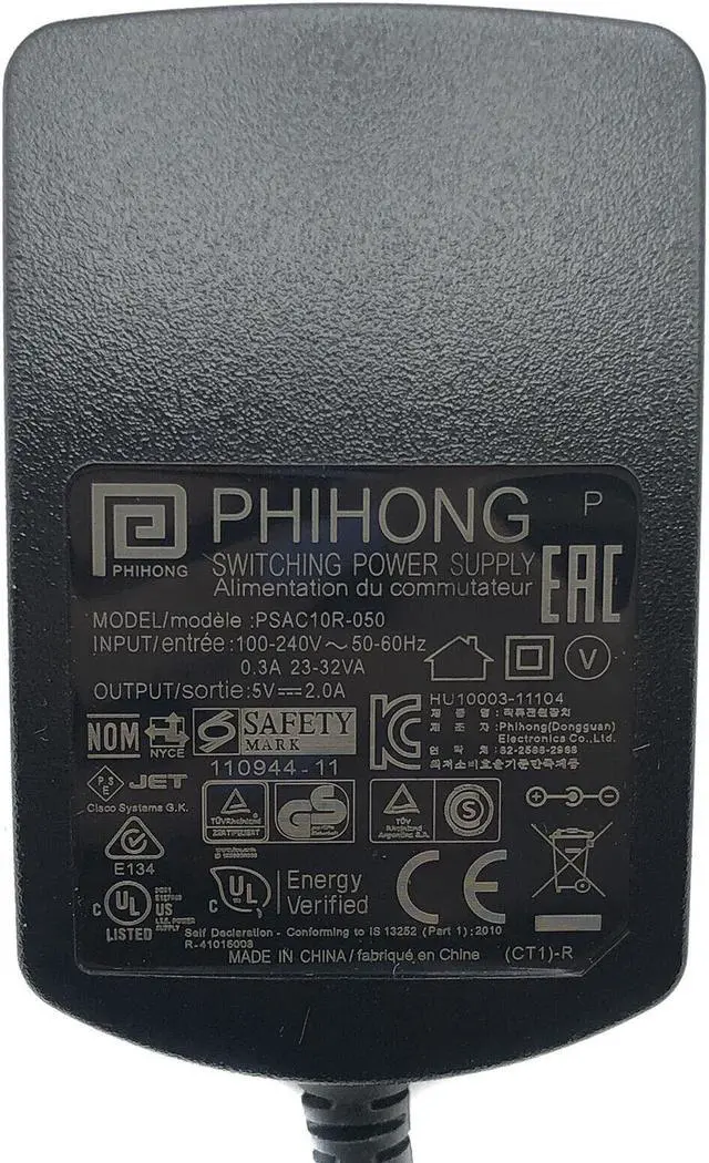 Alt view image 2 of 4 - NEW Genuine Phihong AC Adapter For Cisco SPA122 ATA 2-Port VoIP Network Router