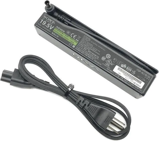 Main image of NEW Genuine Sony VAIO VGP-AC19V30 Power Supply Charger AC Adapter W/Cord