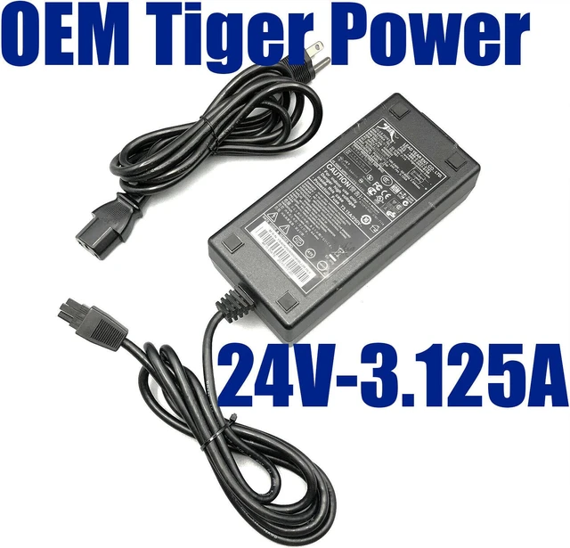 Main image of Genuine Tiger Power TG-7601 Supply Adapter 40N5050 40N5051 24V 3.125A w/PC