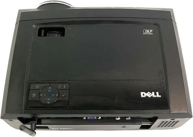 Alt view image 5 of 7 - Dell S300wi DLP Projector Short-Throw Widescreen 1280x800 HD 1080p WXGA 3D HDMI Interactive Wireless with Accessories Bundle (Power Cable, HDMI Cable, Remote)